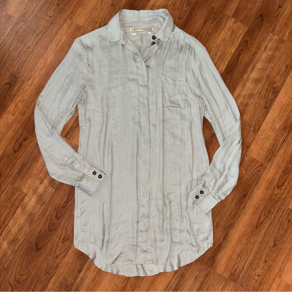 All Saints Spitalfields Silk Blouse Size 4